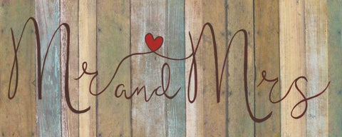 Mr. and Mrs. Black Ornate Wood Framed Art Print with Double Matting by Tava Studios