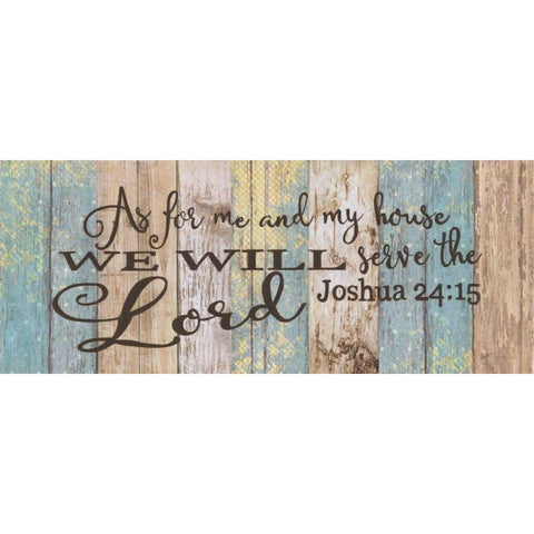 Serve The Lord Black Modern Wood Framed Art Print with Double Matting by Tava Studios