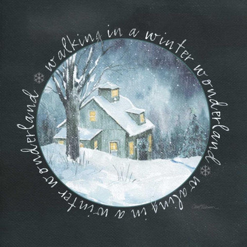 Winter Wonderland White Modern Wood Framed Art Print by Robinson, Carol