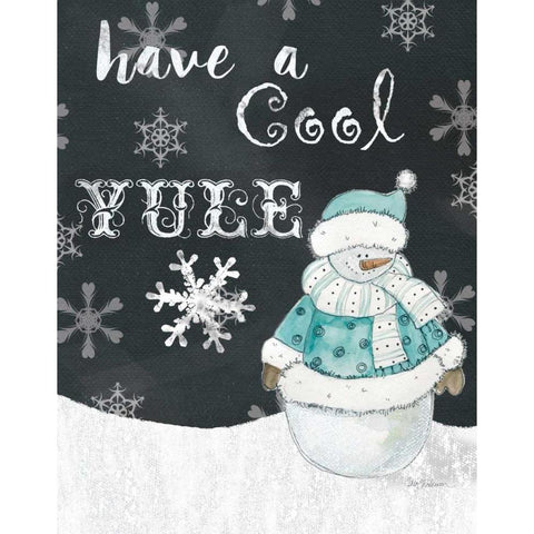 Have a Cool Yule Black Modern Wood Framed Art Print with Double Matting by Robinson, Carol