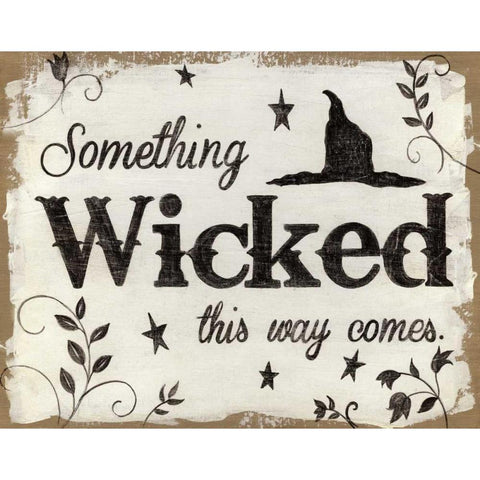 Something Wicked Gold Ornate Wood Framed Art Print with Double Matting by Tava, Janet