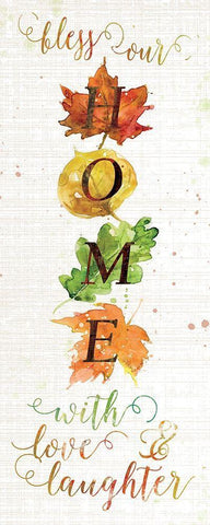 Fall Home White Modern Wood Framed Art Print with Double Matting by Robinson, Carol