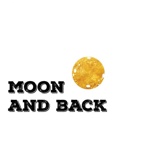Moon And Back Gold Ornate Wood Framed Art Print with Double Matting by CAD Designs