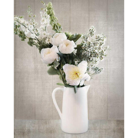 Farmhouse Bouquet I Black Modern Wood Framed Art Print by Delimont, Danita