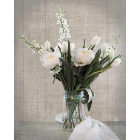 Farmhouse Bouquet II Gold Ornate Wood Framed Art Print with Double Matting by Delimont, Danita