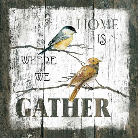 Gather Home White Modern Wood Framed Art Print with Double Matting by Robinson, Carol