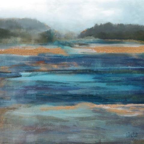 Cold Spring Morning I Black Modern Wood Framed Art Print with Double Matting by Jill, Susan