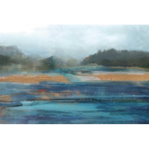 Cold Spring Black Modern Wood Framed Art Print by Jill, Susan