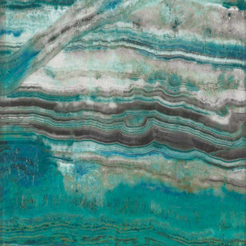 Azure III Black Modern Wood Framed Art Print by Jill, Susan