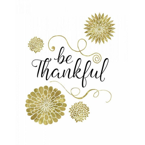 Be Thankful Black Modern Wood Framed Art Print by Murray, Amanda