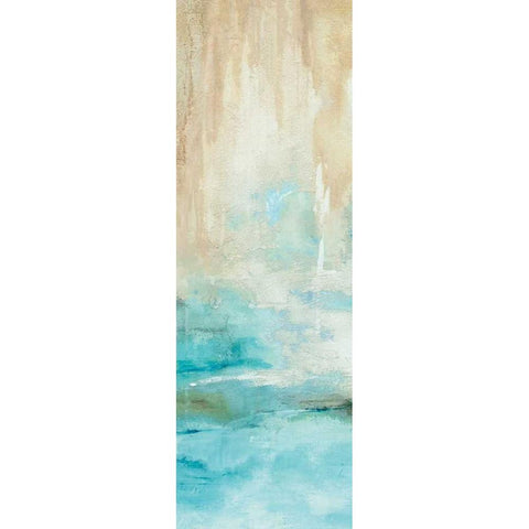 Misty View I White Modern Wood Framed Art Print by Robinson, Carol