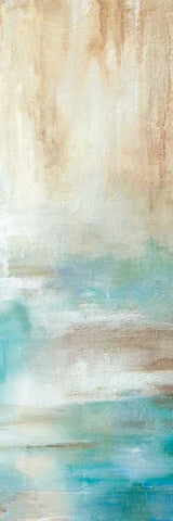 Misty View II White Modern Wood Framed Art Print with Double Matting by Robinson, Carol