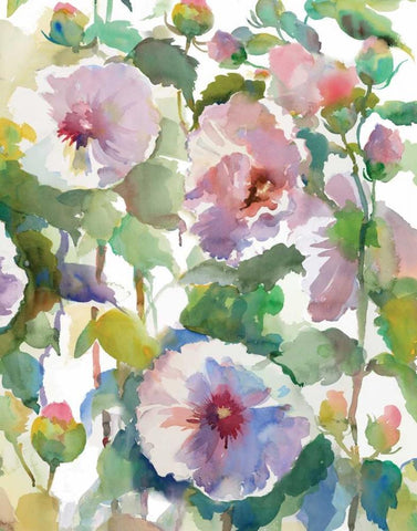 Summer Friends III White Modern Wood Framed Art Print with Double Matting by Troise Heidel, Theresa