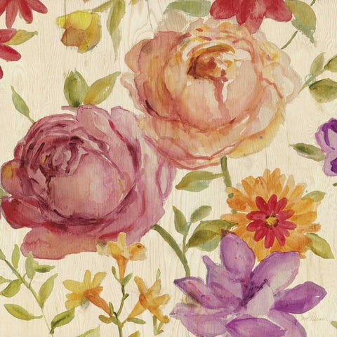 Summer Sorbet II Gold Ornate Wood Framed Art Print with Double Matting by Robinson, Carol