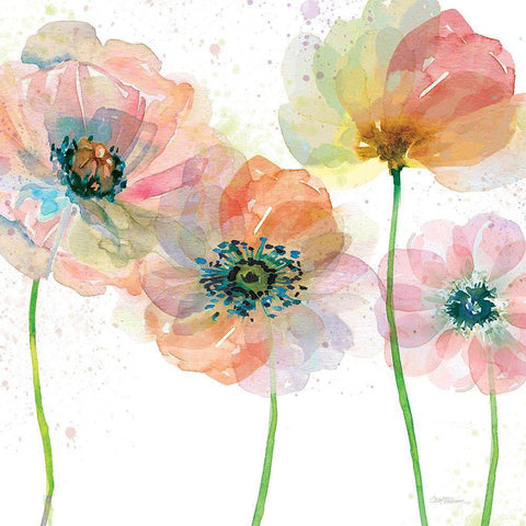 Summer Fields I White Modern Wood Framed Art Print by Robinson, Carol