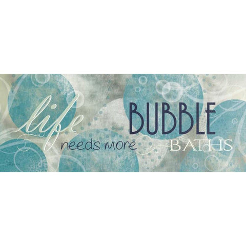 Bubble Bath I Black Modern Wood Framed Art Print by Craven, Katrina