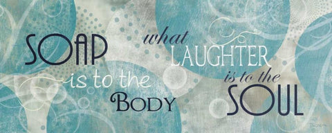 Bubble Bath II White Modern Wood Framed Art Print with Double Matting by Craven, Katrina