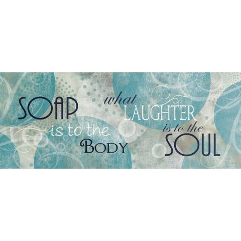 Bubble Bath II Black Modern Wood Framed Art Print with Double Matting by Craven, Katrina