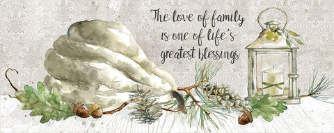 Greatest Blessing Black Ornate Wood Framed Art Print with Double Matting by Robinson, Carol