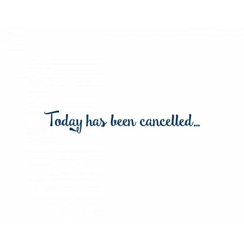 Today Has Been Black Modern Wood Framed Art Print by CAD Designs