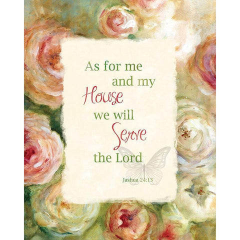 Garden Scriptures II Black Modern Wood Framed Art Print with Double Matting by Robinson, Carol