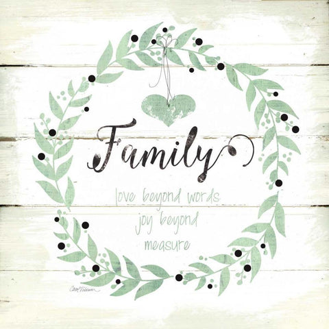 Family Love Joy White Modern Wood Framed Art Print by Robinson, Carol