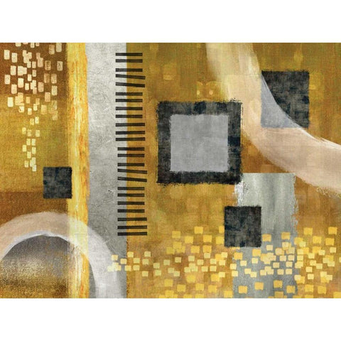 Sonata Black Modern Wood Framed Art Print with Double Matting by Knutsen, Conrad