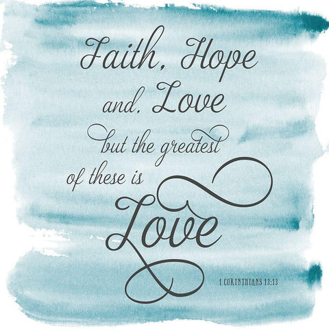 Love Is White Modern Wood Framed Art Print with Double Matting by Murray, Amanda