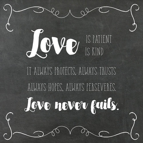 Faith, Hope, Love Black Modern Wood Framed Art Print by Murray, Amanda