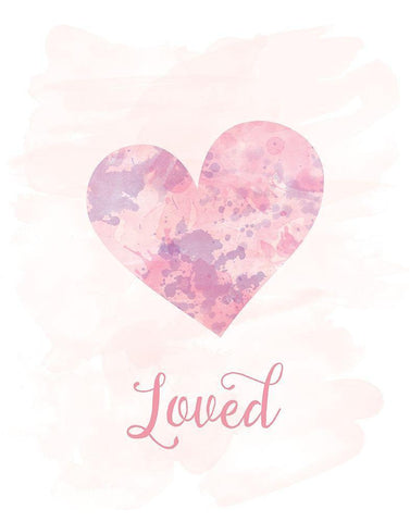 Loved Black Ornate Wood Framed Art Print with Double Matting by Murray, Amanda