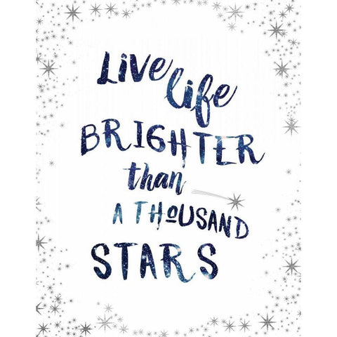 A Thousand Stars Gold Ornate Wood Framed Art Print with Double Matting by Murray, Amanda