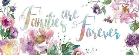 Families Are White Modern Wood Framed Art Print with Double Matting by Robinson, Carol