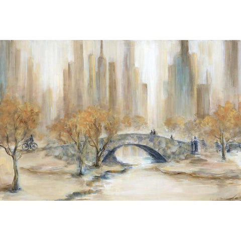 Central Park Black Modern Wood Framed Art Print by Dunlap, Marilyn