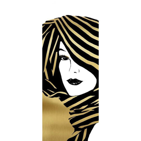 Fashion Girl II Black Modern Wood Framed Art Print by Robinson, Carol