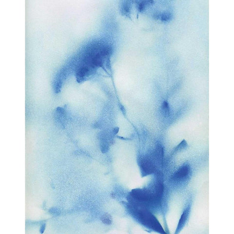 Misty Meadow Flowers Black Modern Wood Framed Art Print with Double Matting by Craven, Katrina