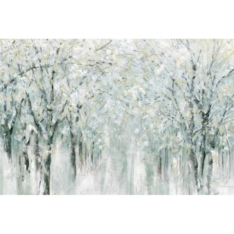 Winter Mist Black Modern Wood Framed Art Print with Double Matting by Robinson, Carol