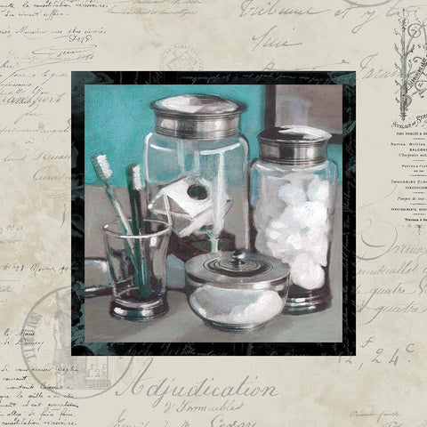 French Toilette II White Modern Wood Framed Art Print by Robinson, Carol