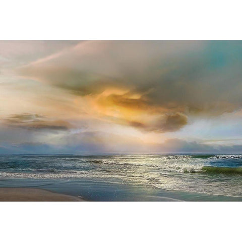Evening Black Modern Wood Framed Art Print by Calascibetta, Mike