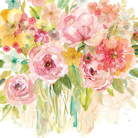 Natures Joy Gold Ornate Wood Framed Art Print with Double Matting by Robinson, Carol