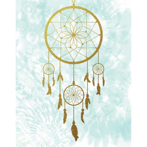 Dreamcatcher Gold Ornate Wood Framed Art Print with Double Matting by Murray, Amanda