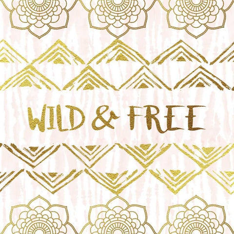 Wild and Free Black Modern Wood Framed Art Print by Murray, Amanda