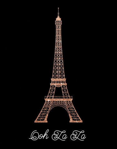 Ooh La La White Modern Wood Framed Art Print with Double Matting by Murray, Amanda