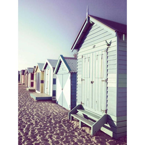 Lee- Beach Black Modern Wood Framed Art Print by Delimont, Danita