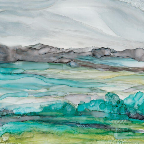 Sea of Marble I Gold Ornate Wood Framed Art Print with Double Matting by Robinson, Carol