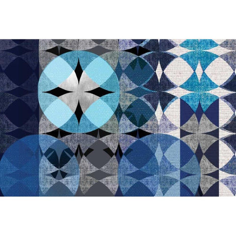 Modern Quilt White Modern Wood Framed Art Print by Donovan, Maria