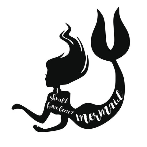 Should Have Been A White Modern Wood Framed Art Print with Double Matting by Murray, Amanda