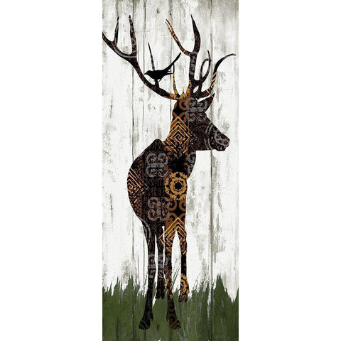 Country Boho I Black Modern Wood Framed Art Print by Knutsen, Conrad