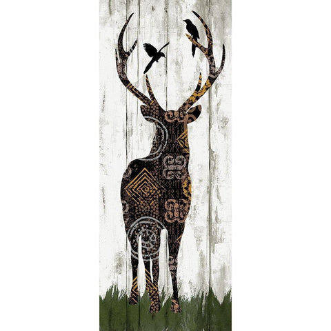 Country Boho II White Modern Wood Framed Art Print by Knutsen, Conrad