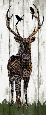Country Boho II Black Ornate Wood Framed Art Print with Double Matting by Knutsen, Conrad