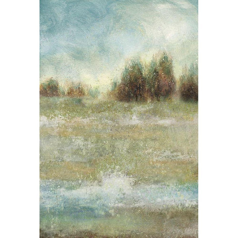 Meadow Enchantment Gold Ornate Wood Framed Art Print with Double Matting by Nan